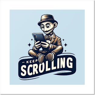 Keep Scrolling Posters and Art